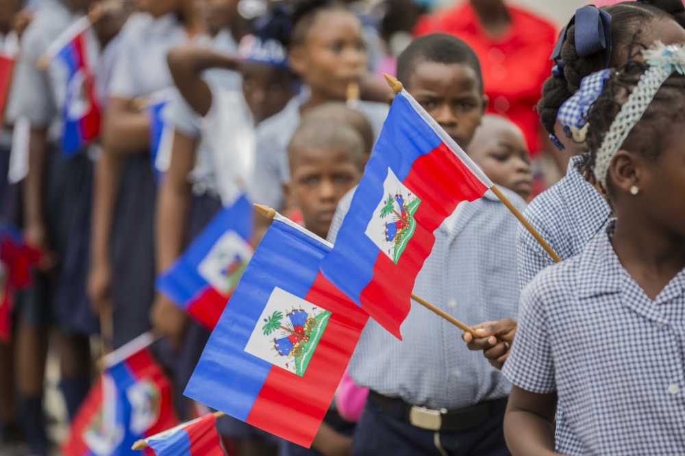 Haiti flag Day by Jeanty Junior Augustin