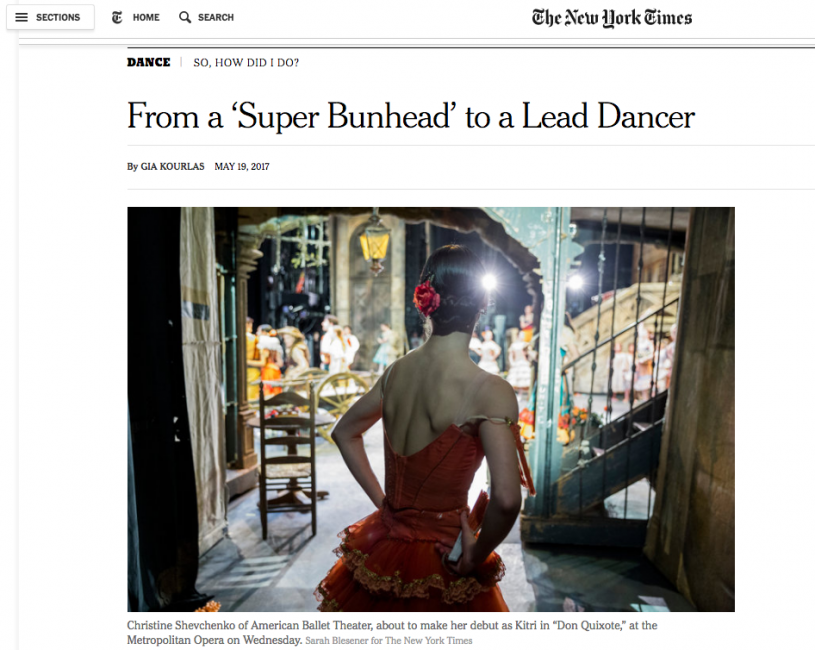 American Ballet Theater for NYT