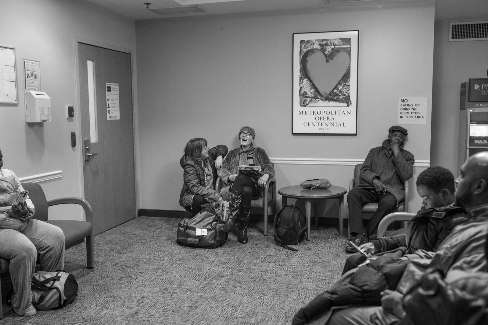  Jennifer and Michelle in waiting room before admittance into pre-op at the Hahnemann University...