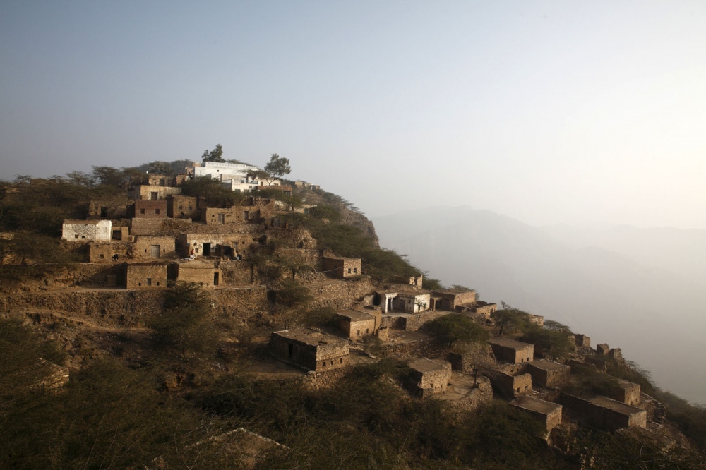  Perched on a mountain top, this small village is occupied entirely by salt miners who work in...