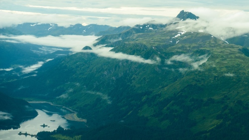 Image from Alaska - Flying south from Homer toward Katmai National Park at...