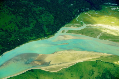 Image from Alaska - Glacial runoff in Katmai National Park. The colors of the...