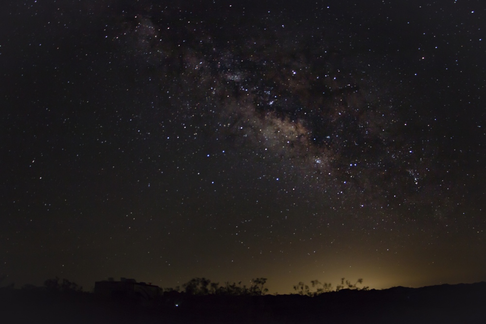Milky way seen from the Cottonwood campground in Joshua Tree
