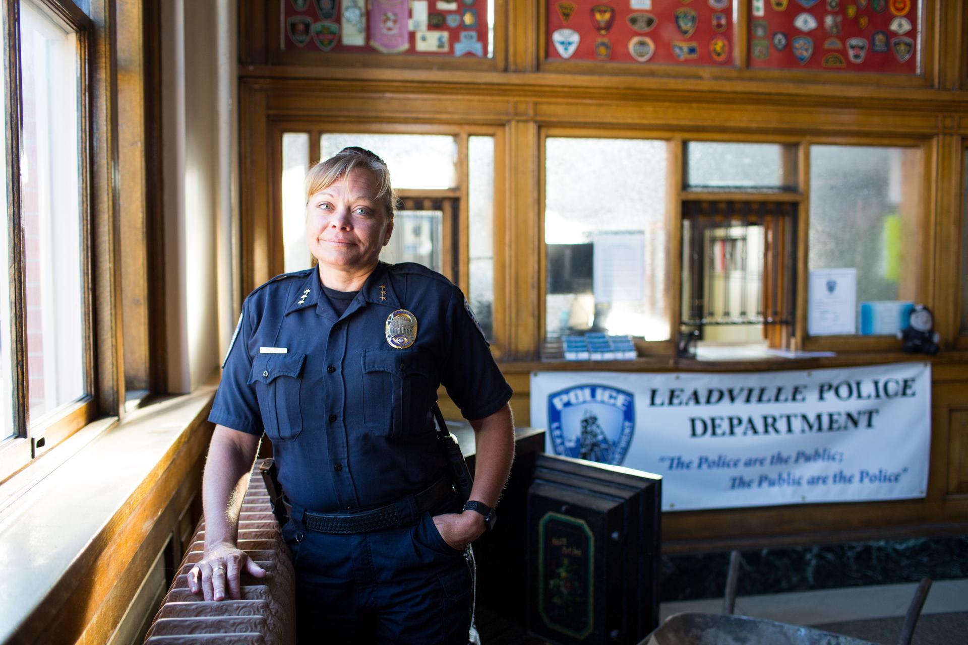 Robert Wood Johnson Foundation - Police Chief Saige Bertolas at the Leadville Police...
