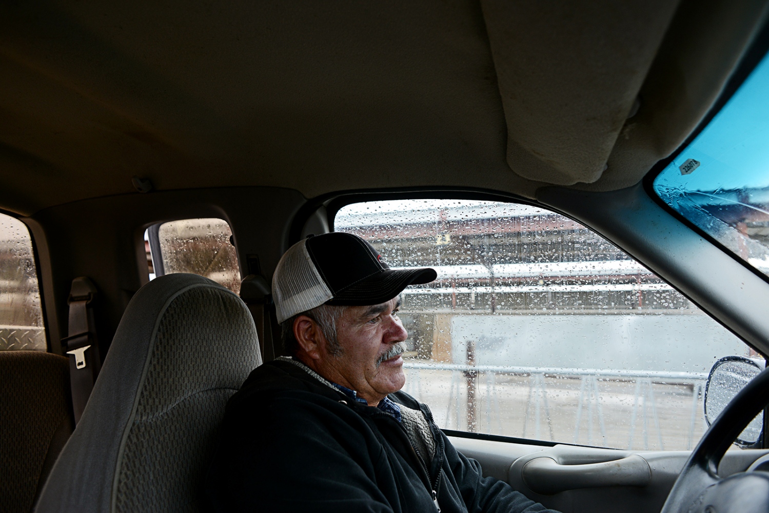 Welcome to Twin Falls, Idaho - Juan Fregoso, 59, drives through the dairy farm he has...