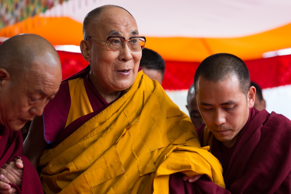 The Dalai Lama visits the new Thupsung Dhargyeling Monastery in Arunchal Pradesh, India