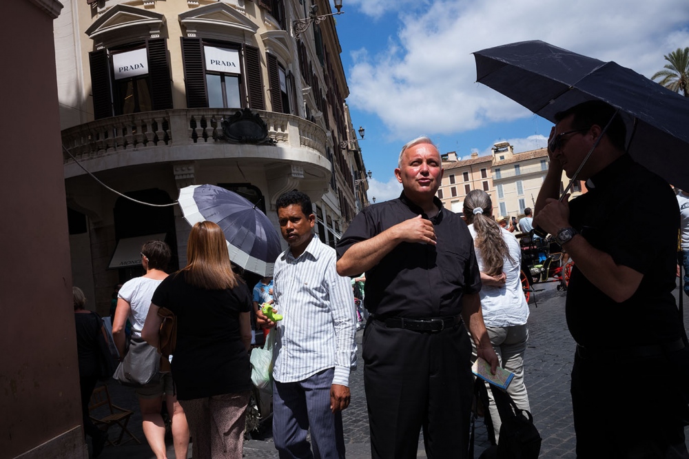 Even priests can live a little. Rome 2017 