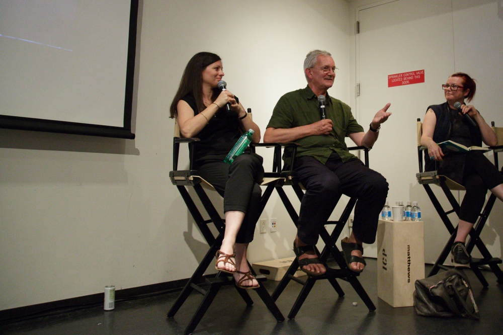 June 21, 2017 - International Center of Photography School. New York City, NY, USA - (left to right): Olivia Arthur, Martin Parr and Lesley Martin during the panel discussion "Magnum Photos Now- Photobooks: History, Future, Form".