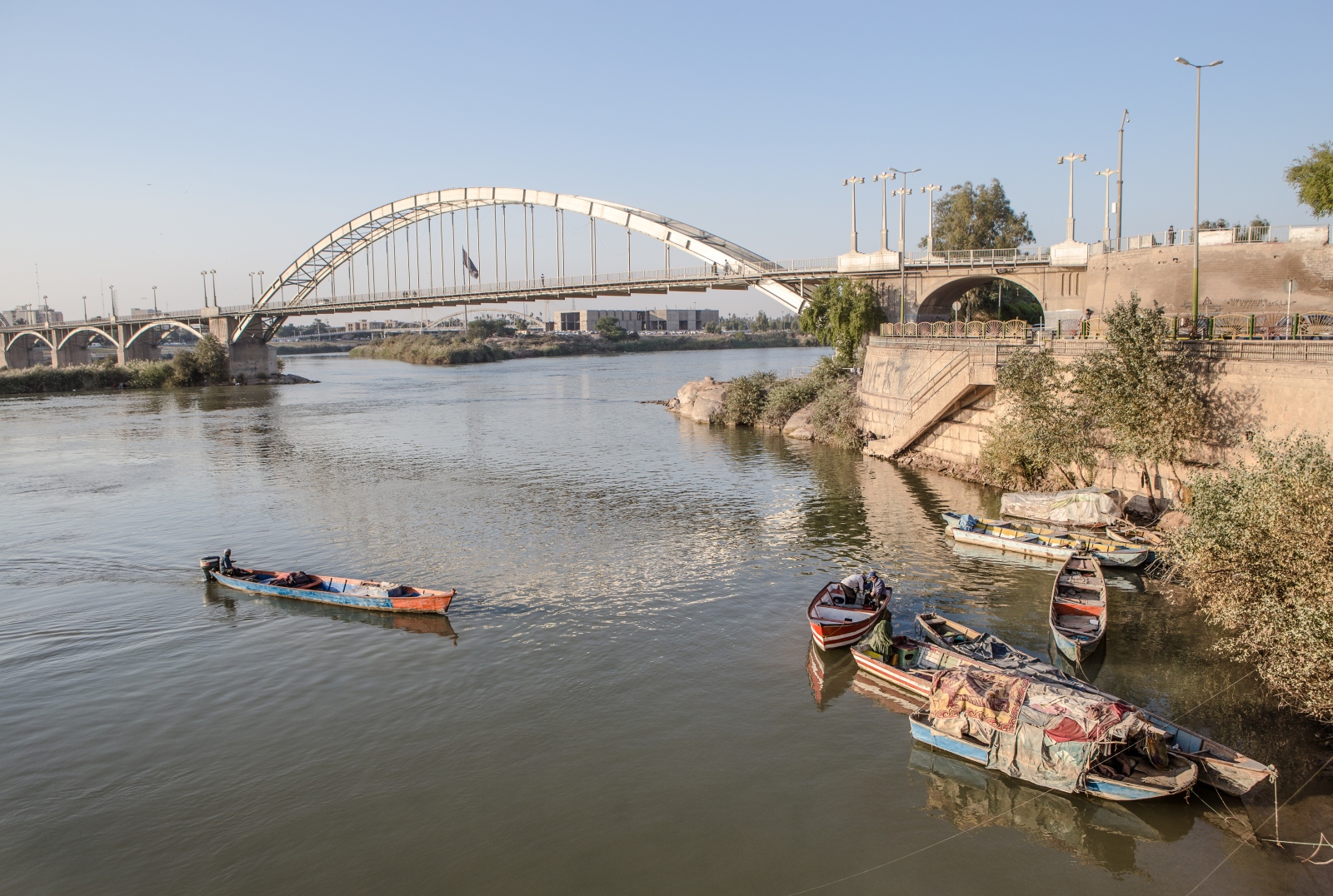 A SACRED, SULLIED SPACE -   The banks offer a rare respite from the city of Ahvaz...