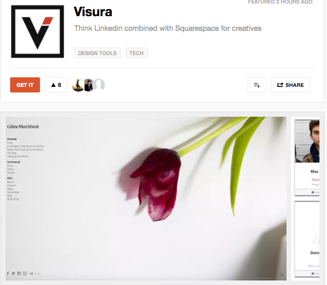 Visura featured on Product Hunt