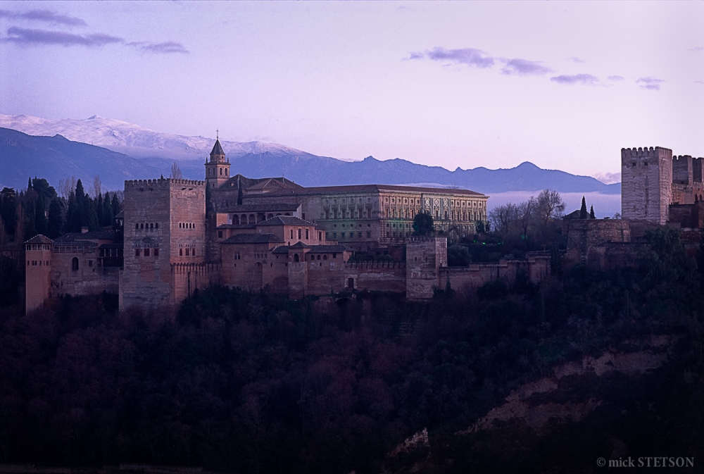 The Alhambra, translated as the _y the Moorish rulers of Granada.