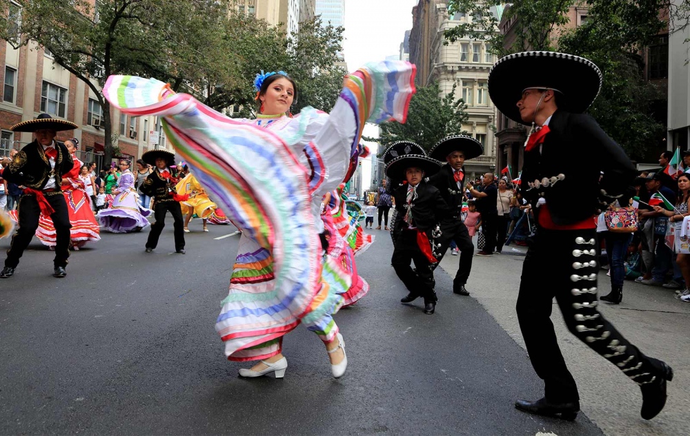   Mexican pride was on full display Sunday as the borough of Manhattan played host to the annual Mexican Day Parade. Thousands of parade-goers lined up along Madison Avenue to watch the festivities adorned with the country red, white and green flags.  