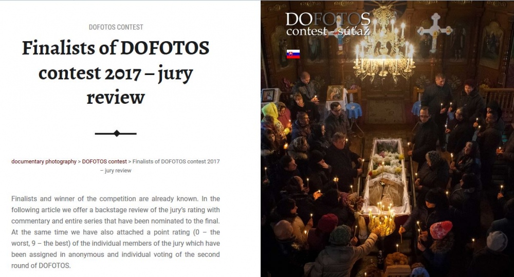 The jury review of five finalists of " the DOFOTOS contest "