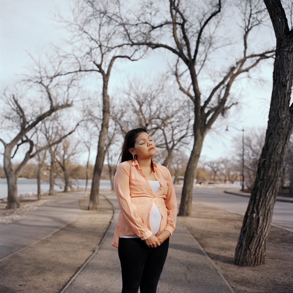 Nobody Listened - Shayleen Goforth, 28 stands for a portrait at Wascana...