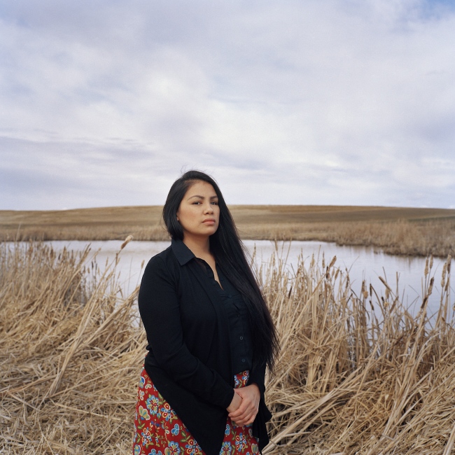 Jessica LaPlante, 31 stands on the Prairies north of Regina, Saskatchewan. &ldquo;Growing up as an indigenous girl on the Prairies, you know you&rsquo;re not safe. As a teenager being followed, having white men approach you, there&rsquo;s that fear. You know how you&rsquo;re valued in society&rdquo; Jessica said. She has become an advocate on the issue of missing and murdered indigenous women since she has had two family members disappear. &ldquo;The idea that indigenous women are less valued than other women is so deep rooted&hellip;our people are so devalued and dehumanized, until we look at all the factors we can&rsquo;t do our missing justice.&rdquo;