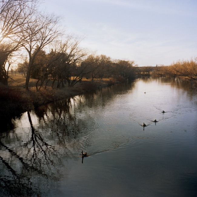 A view of Wascana Creek in Regina, Saskatchewan, where 18-year-old Sharon Frances Merasty was found dead by snowmobilers in 1993. Her death remains unresolved.