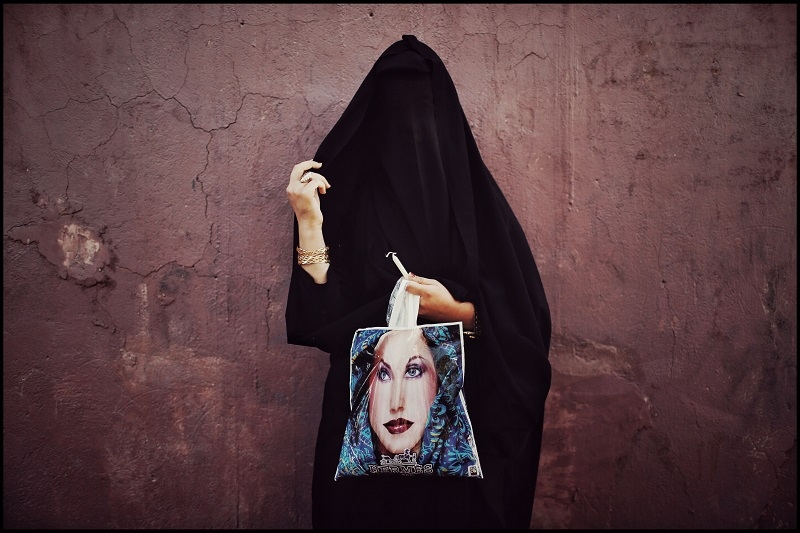 Mourning for Hussain -   Portrait of a woman on Tasou'a Day. The women in...
