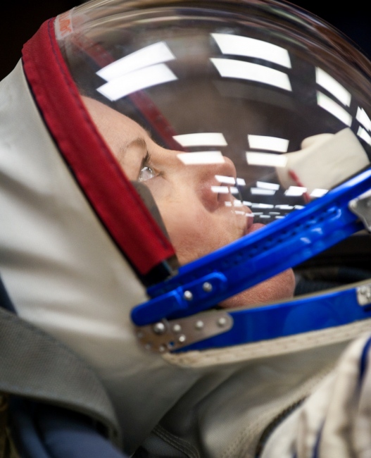 NASA astronaut Tracy Caldwell D...tation aboard the Soyuz rocket.