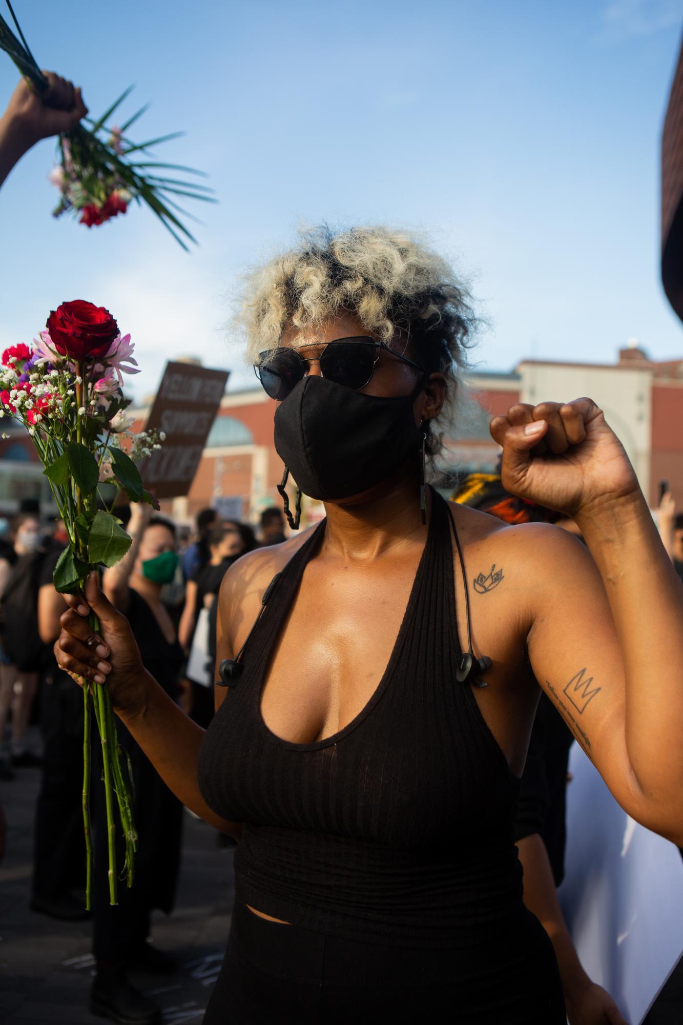 George Floyd Protests | Vice News  - BROOKLYN, NY - May 29, 2020: Nikki Batista, 32, from...