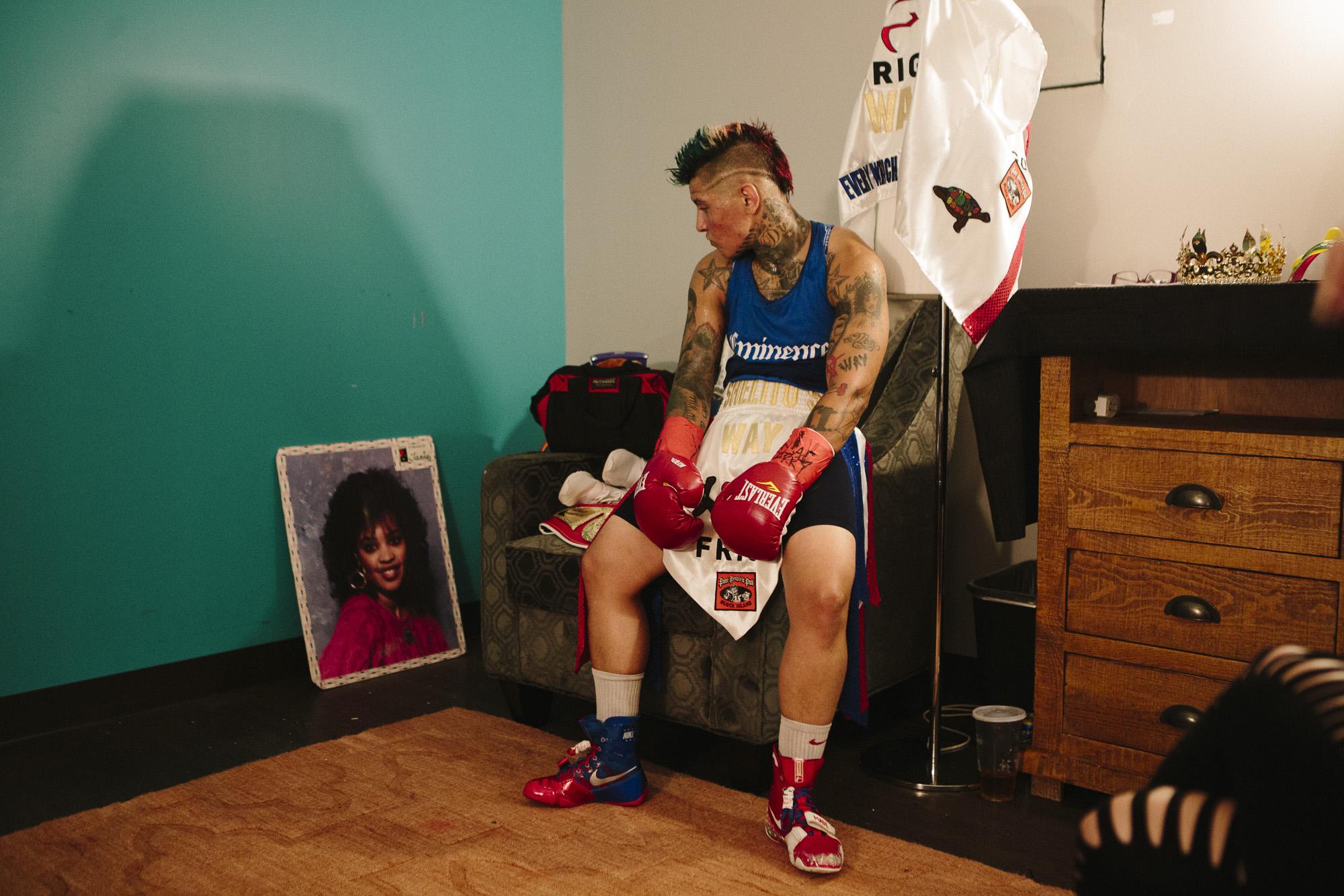 Pound for Pound | ESPN W - Boxer Shelly Vincent inside her dressing room at the Ford...