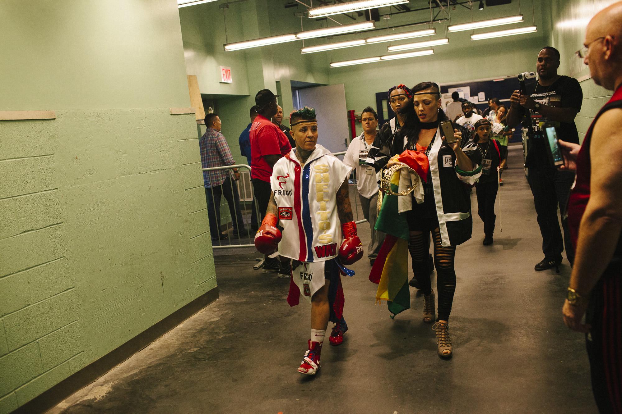 Pound for Pound | ESPN W - Boxer Shelly Vincent does her walk to the mainstage at...