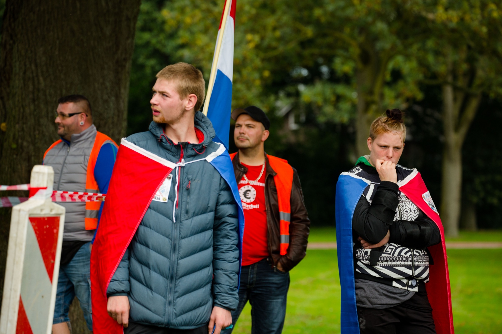 rally pegida - enschede, netherlands