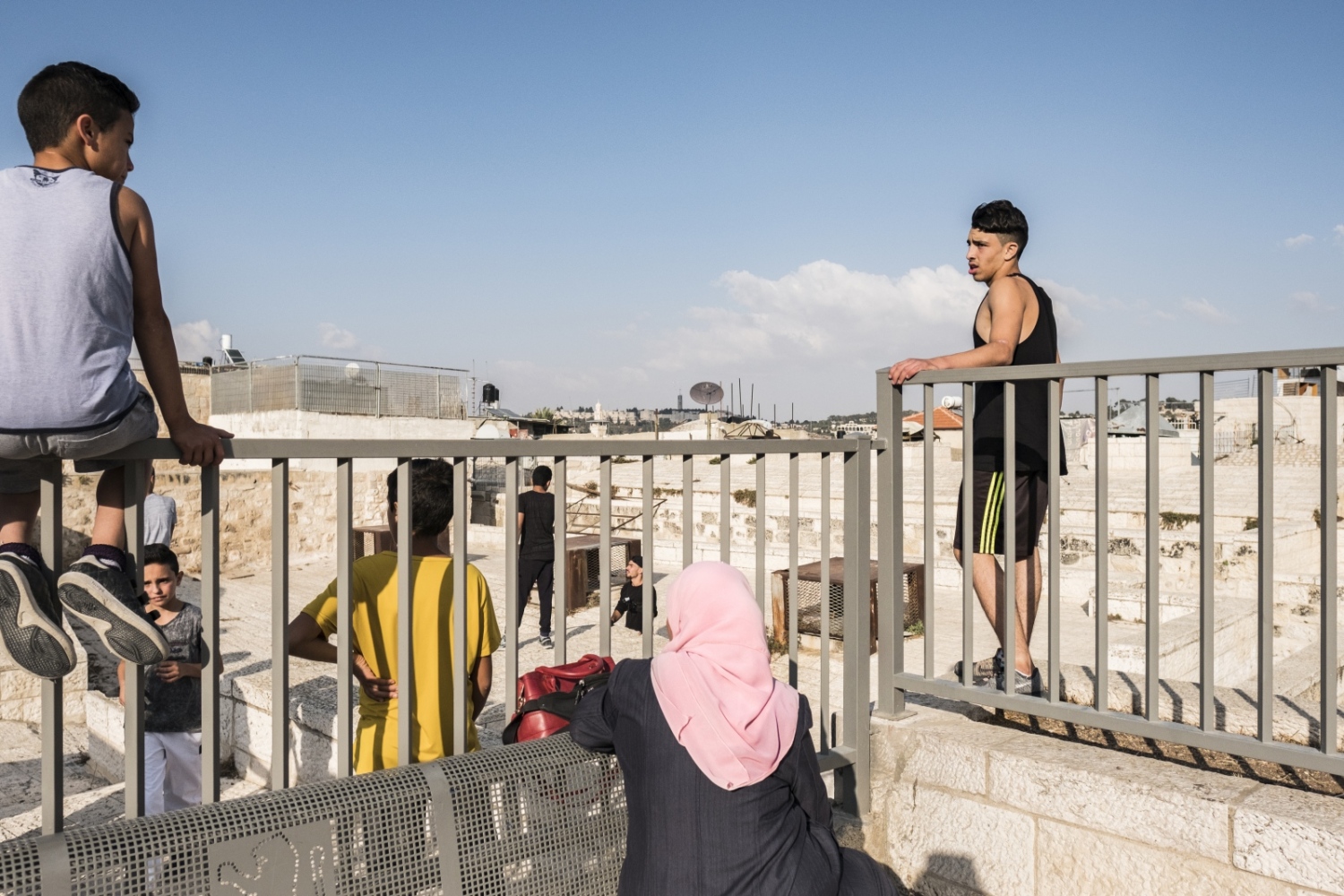  Palestinian Boys Taking a Break From Doing Parkour Jerusalem | Al Quds | اَلْـقُـدْس | Palestine...