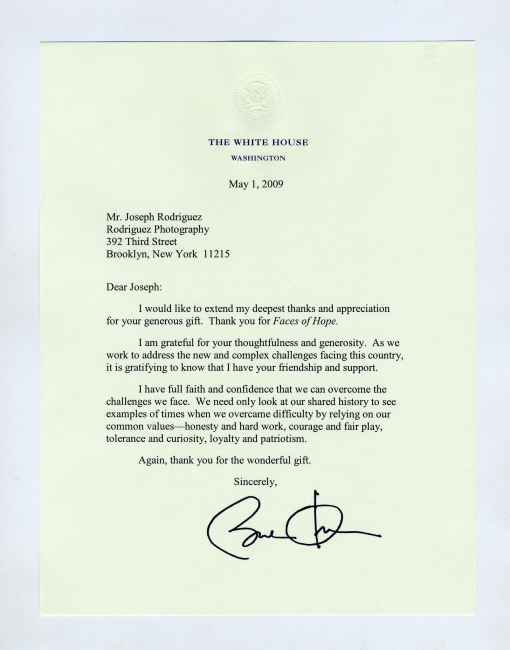 Letter from President Barack Obama
