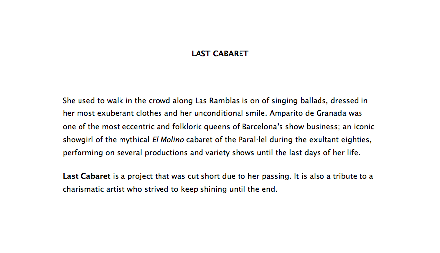 (2010) Last Cabaret