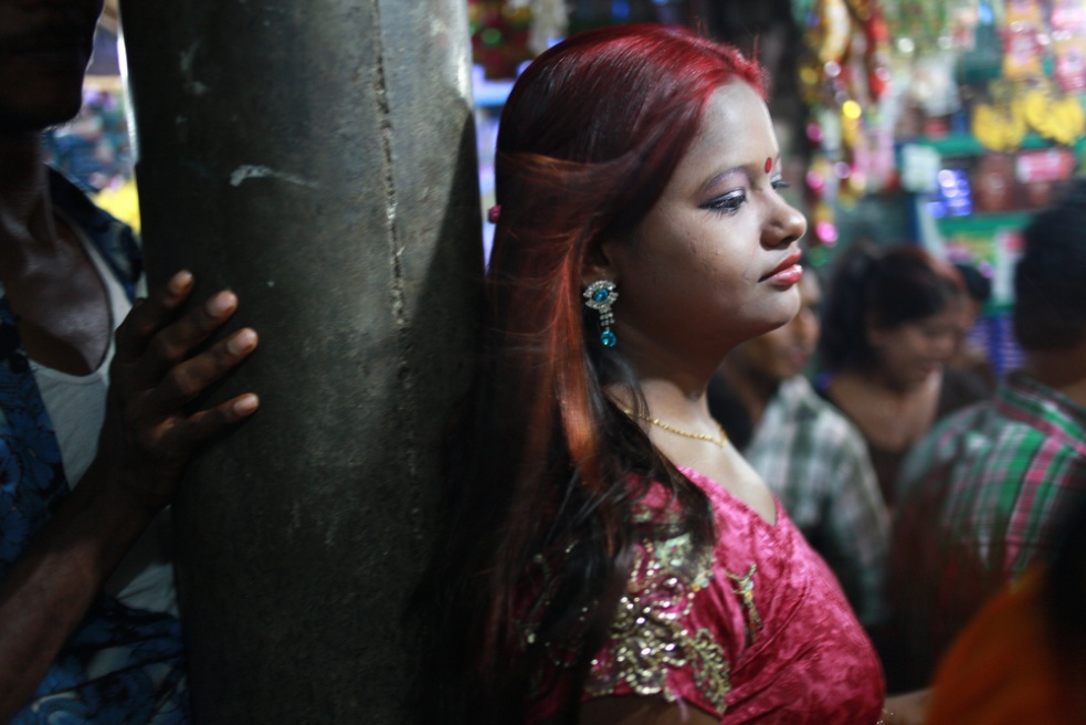A customer approaching underage...n the banks of the Padma River.