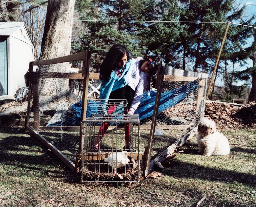Carmen and Lupita - Chicken coop, 2011