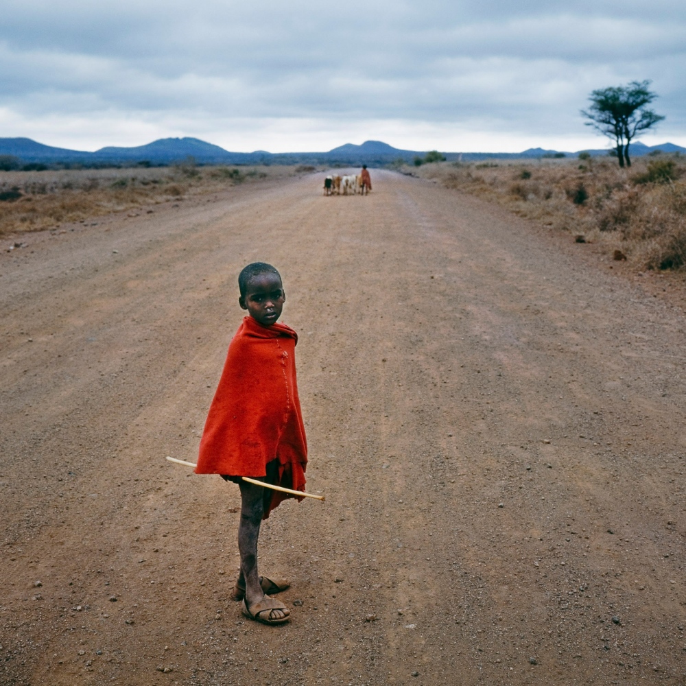 NGO Projects -  Young shepherd portrait, Kenya 