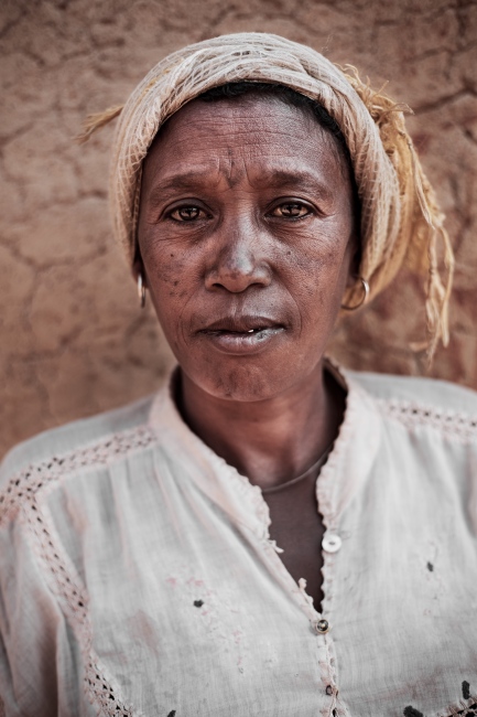 A woman in rural central Madagascar.