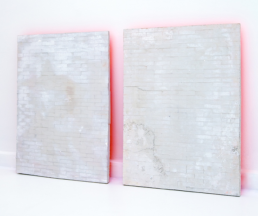 Photoworks + Objects (2011-2019) - Object no.11 & 12 2017 70 x 3 x 95 cm Stone and...