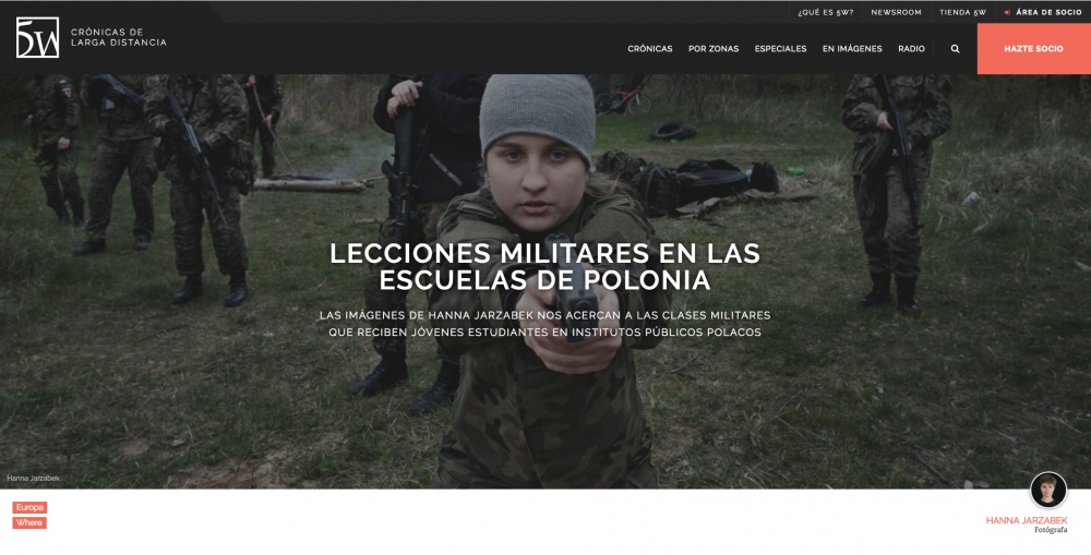 5W magazine (Spain): Military Profile classes in Polish Public Schools.