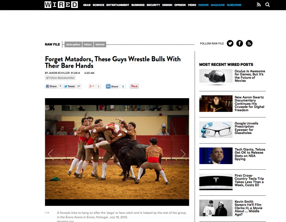 Photography image - Loading Forget_Matadors__These_Guys_Wrestle_Bulls_With_Their_Bare_Hands___Raw_File___Wired.com_2014-01-28_12-47-08.jpeg