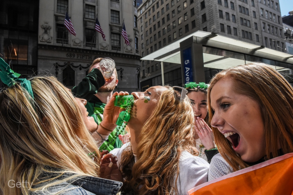 St. Patrick's Day Parade for Getty