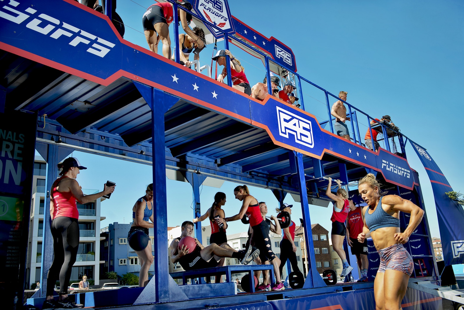  F45 competition finals, Bondi, NSW. 