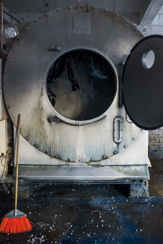 Image from BLUE TOXIC WATER - washing machine in one of the the laundries in San...