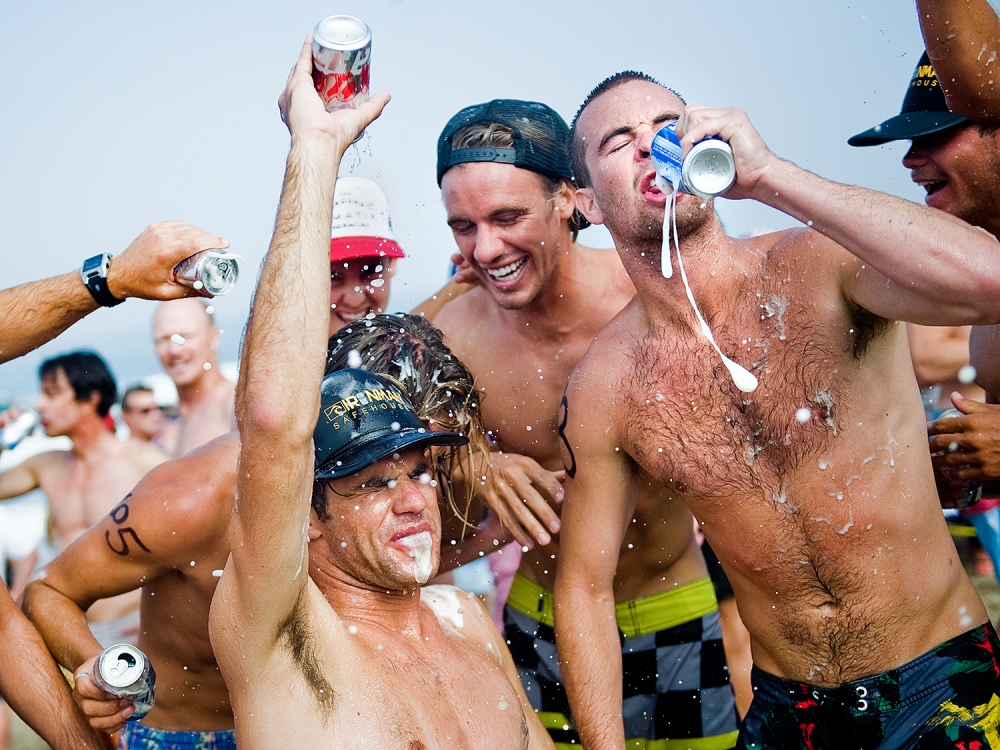 Photojournalism -  Participants of the Hermosa Beach Iron Man on the 4th of...