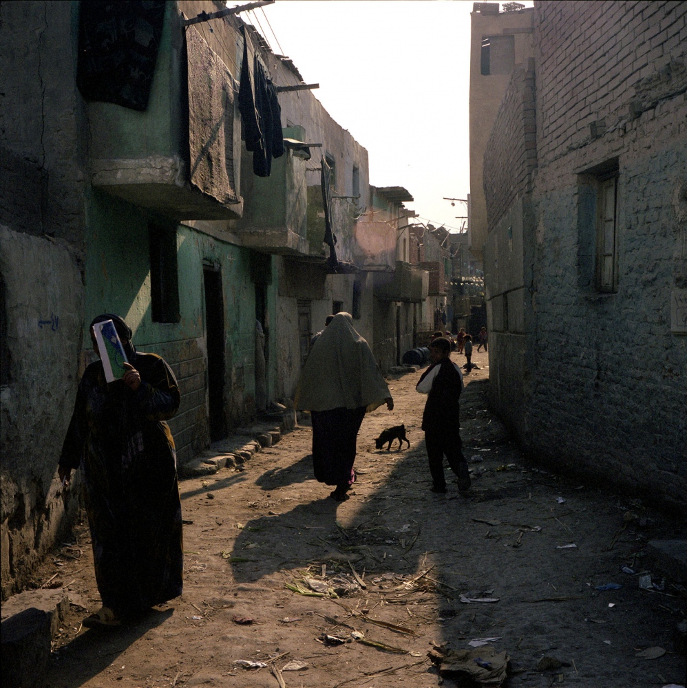 Cairo: Urban Decay -  Street scene in Batn El-Baqqara, an informal...