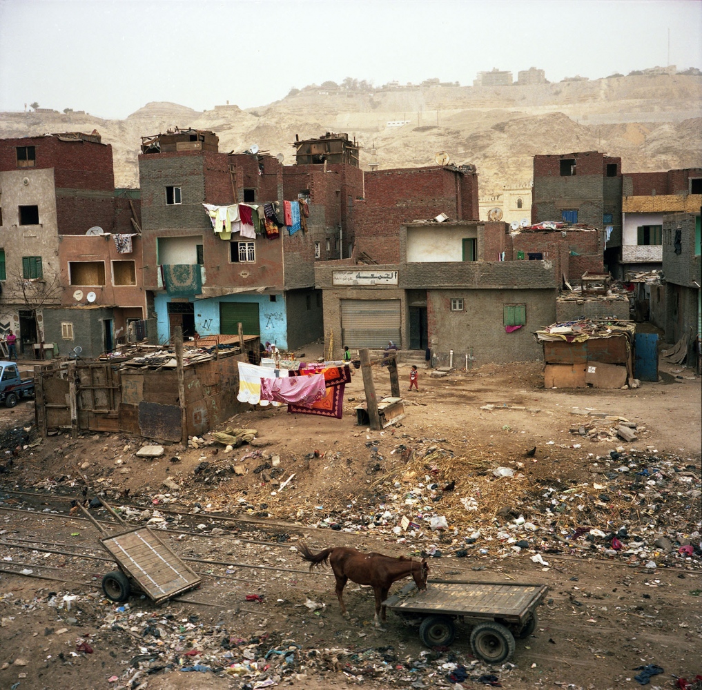 Cairo: Urban Decay -  Informal construction in front of City of the Dead...
