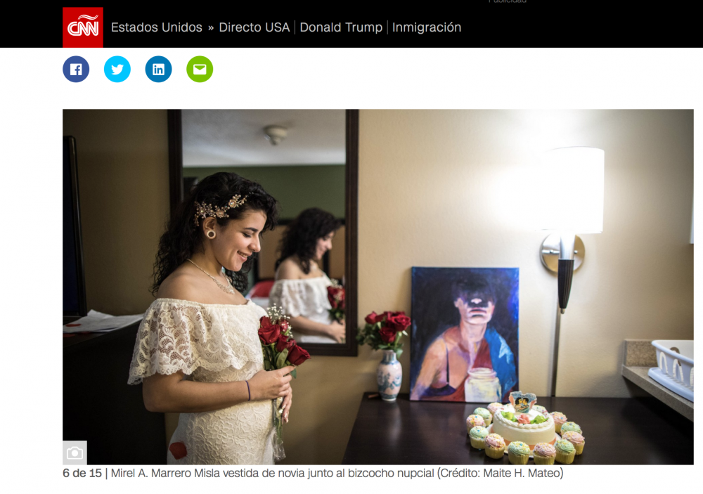 Thumbnail of Esperanza tras María: boda a medianoche en una habitación de hotel en Nueva York