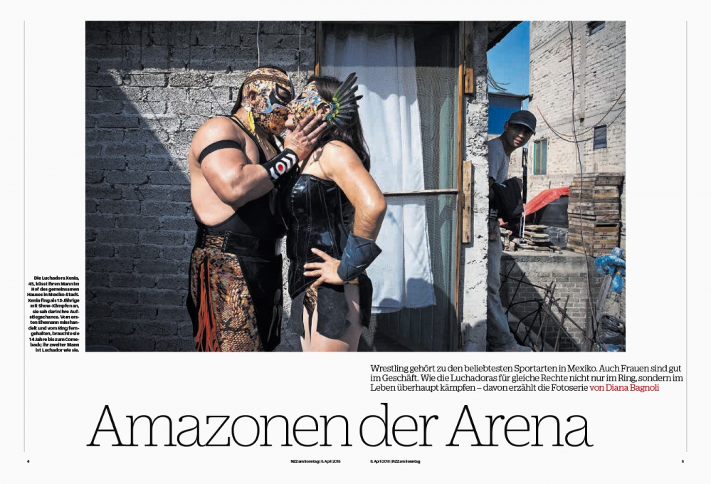 NZZ am Sonntag,&nbsp;The&nbsp;Luchadoras in Mexico&nbsp;City.&nbsp;April&nbsp;2018