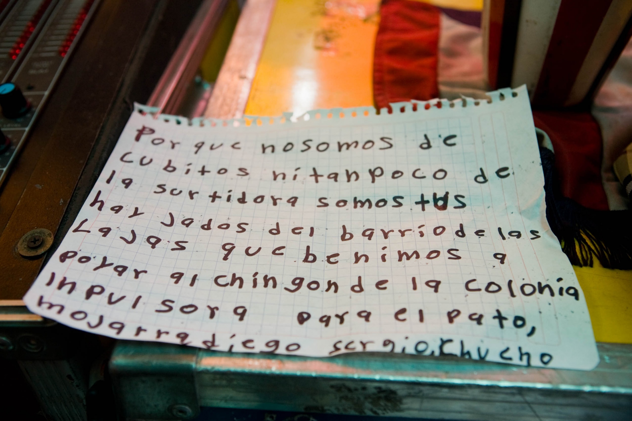  Â· Message for Sonido Sonoramico, one of the Sonidos with greatest popularity at the moment, in the annual Tepito neighborhood party. Tepito, Mexico City. October, 2009.&nbsp; // &nbsp;Â· Mensaje para Sonido Sonoramico en el Aniversario del Mercado de Tepito. Tepito, Mexico City.&nbsp; Octubre, 2009 