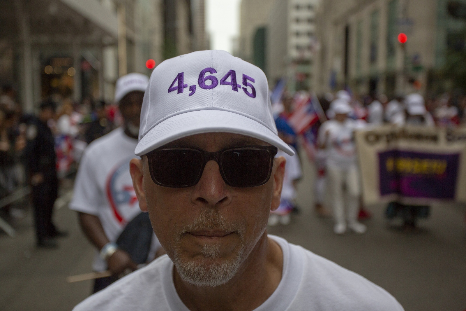 Image from Looking for America -  Tales From Trumpland. Puerto Rican Day Parade today,...