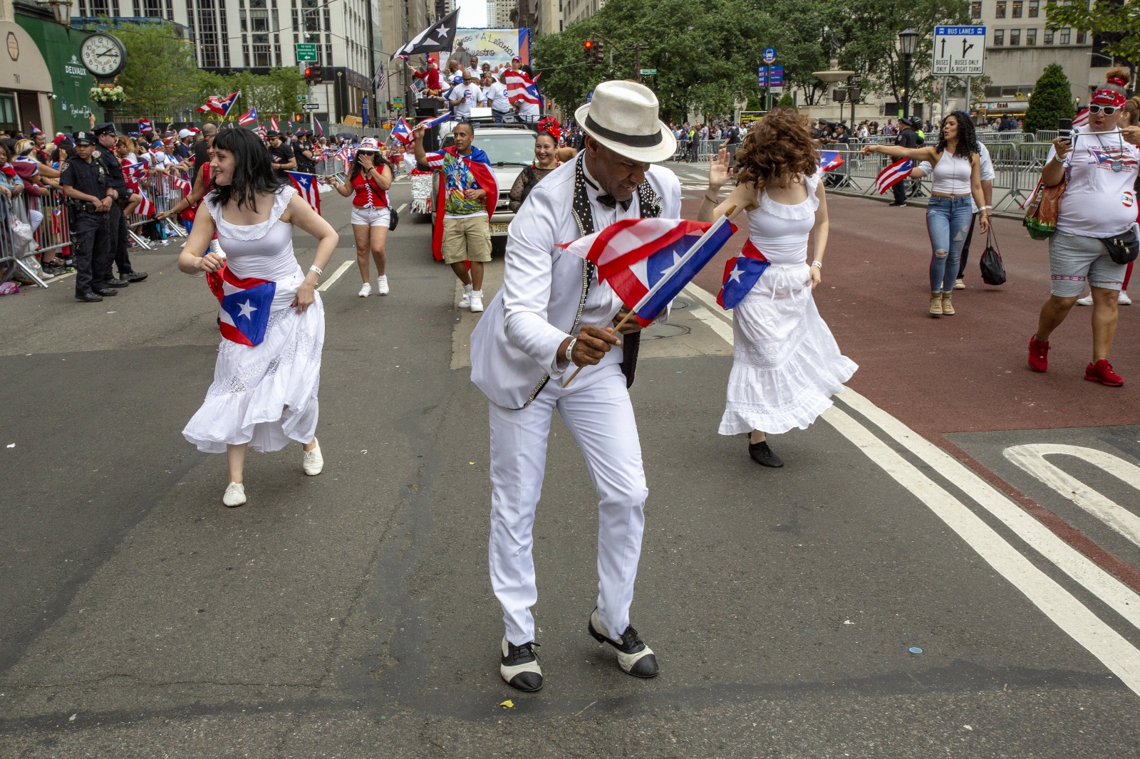  Tales From Trumpland. Puerto Rican Day Parade today, June 10, 2018, was not only a celebration of pride and joy but also a protest against the Trump administrationâ€™s handling of the aftermath of Hurricane Maria a year ago. A new Harvard study published Tuesday in the New England Journal of Medicine estimates that at least 4,645 deaths can be linked to the hurricane and its immediate aftermath, making the storm far deadlier than previously thought. ( Kevin C Downs/Agence Cosmos) 