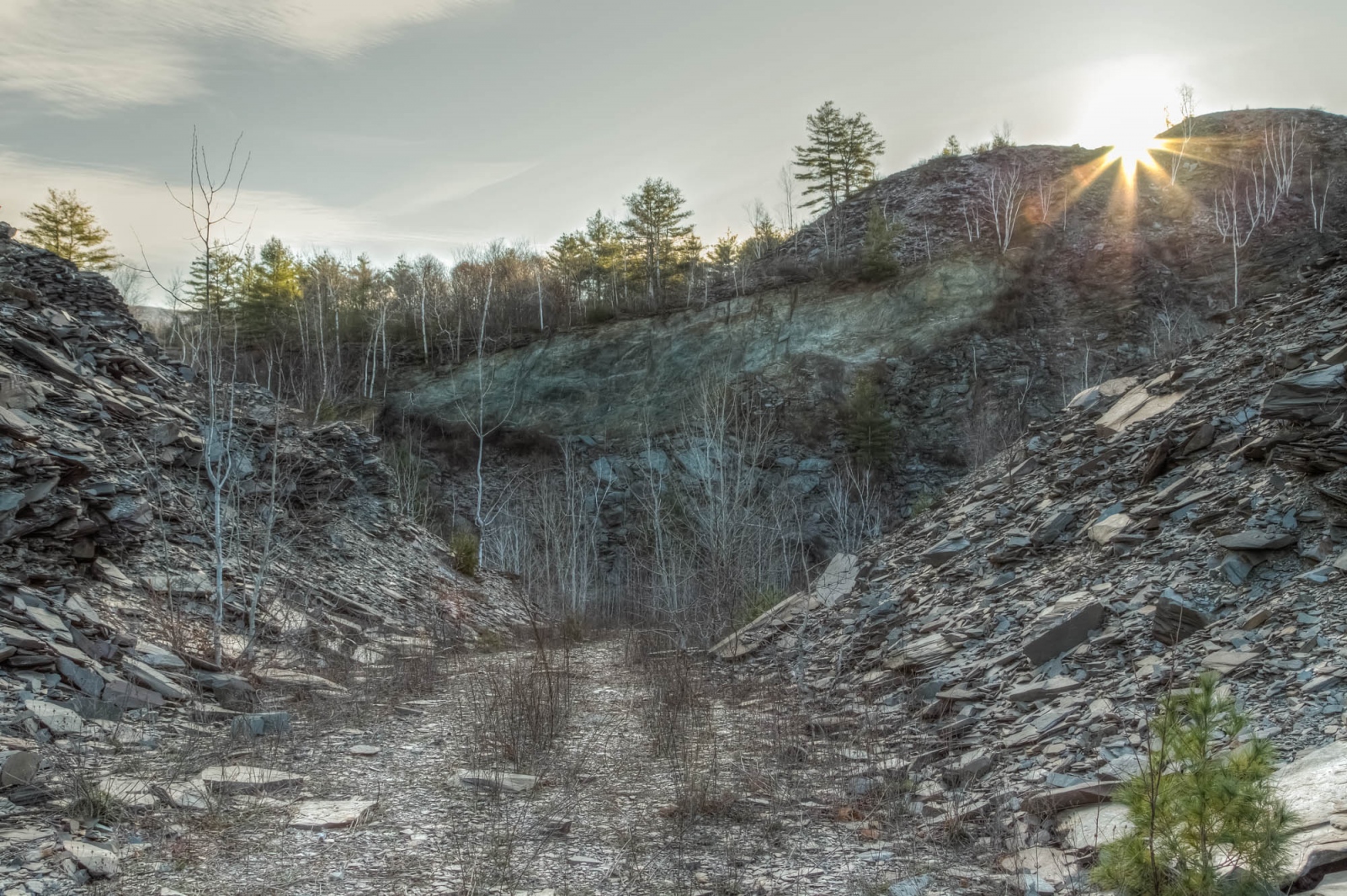 Vermont Slate Quarry by Barrack Evans