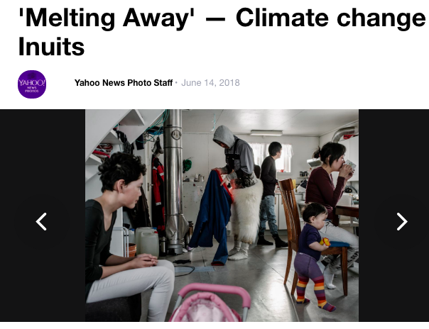 on Yahoo News: 'Melting Away' " Climate change and Greenland's Inuits