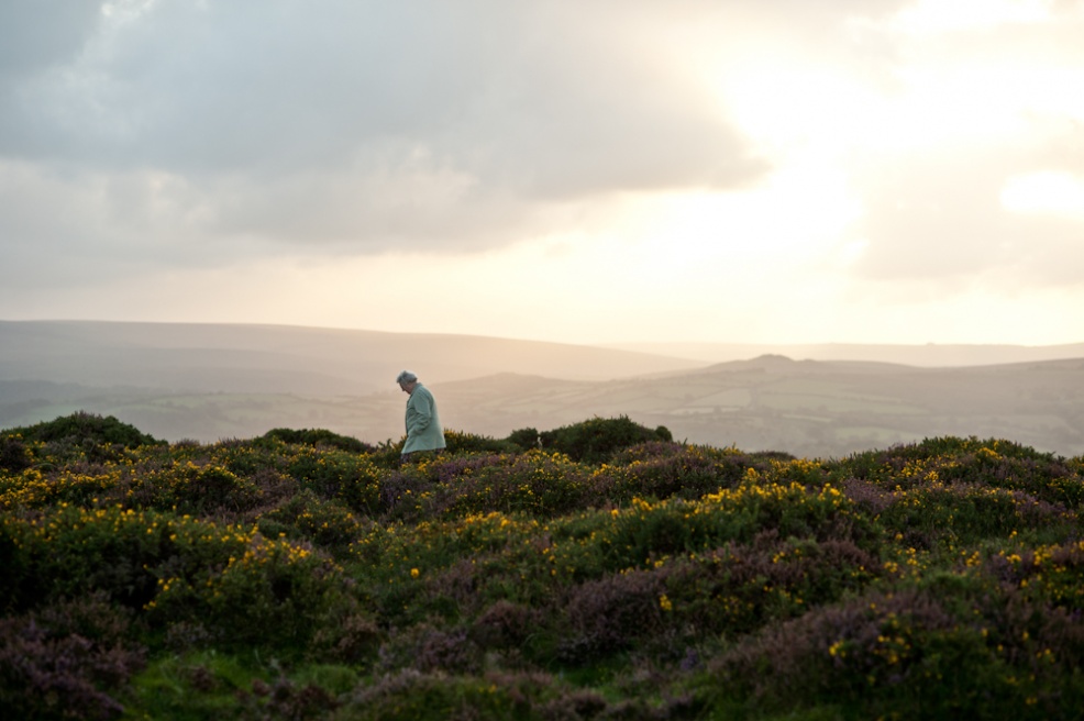 Ena Smerdon, 86-year-old life-l... and gorse-laden moor at sunset